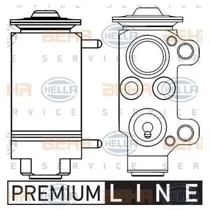 Расширительный клапан кондиционера HELLA _BEHR HELLA SERVICE_ 8uw351234131 AOC6S 50799