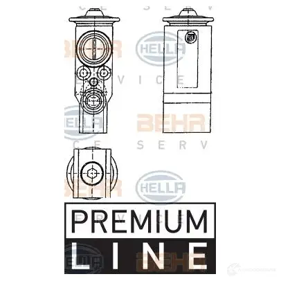 Расширительный клапан кондиционера HELLA 8uw351239071 KS0Y2M7 50845 _BEHR HELLA SERVICE_