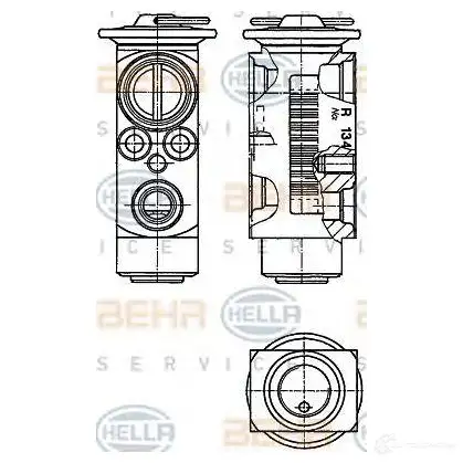 Расширительный клапан кондиционера HELLA _BEHR HELLA SERVICE_ 37T6F 8uw351234181 50804