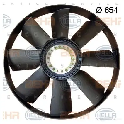 Крыльчатка охлаждения двигателя HELLA 49847 _BEHR HELLA SERVICE_ 8mv376702001 BNTMCFR - Изображение 1
