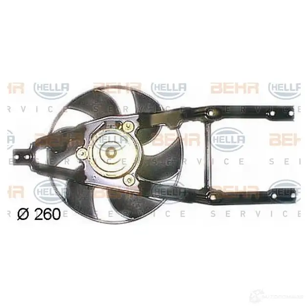 Вентилятор радиатора HELLA GSOM751 38440 _BEHR HELLA SERVICE_ 8ew351044461 - Изображение 1