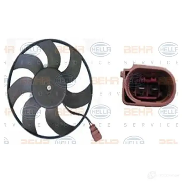 Вентилятор радиатора HELLA WD B7Y 4045621529628 1424282465 8ew351040064