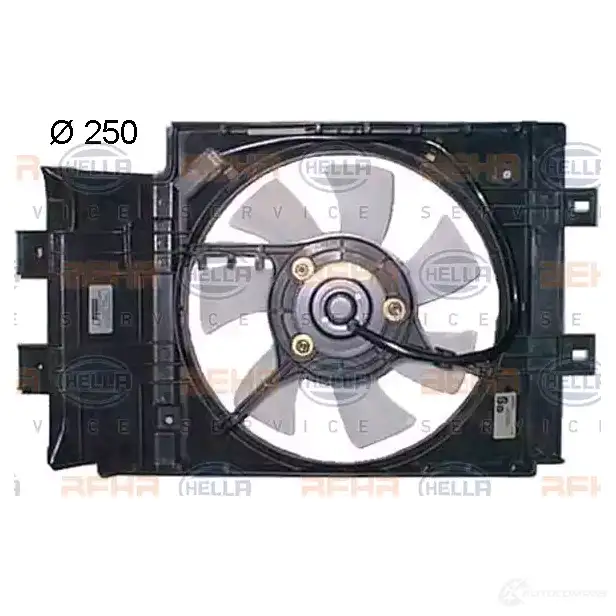Вентилятор радиатора HELLA Y P503 38553 8ew351150124 4045621480240 - Изображение 1