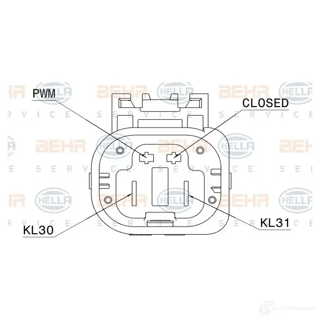 Вентилятор радиатора HELLA 8ew351151101 QKTKO KU 4045621524852 1424282470 изображение 0