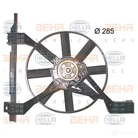 Вентилятор радиатора HELLA 4045621480349 8X 1XN 38563 8ew351150251 - Изображение 1