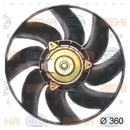 Вентилятор радиатора HELLA X7FZKY 38391 _BEHR HELLA SERVICE_ 8ew351043691 изображение 0