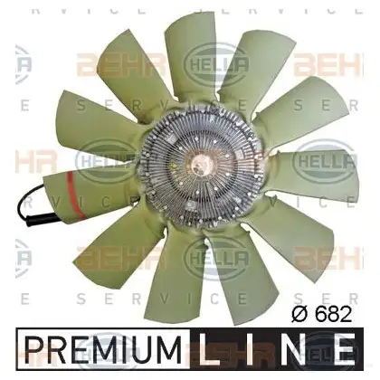 Вентилятор радиатора HELLA 8mv376791631 WTES0V 50189 _BEHR HELLA SERVICE_ - Изображение 1