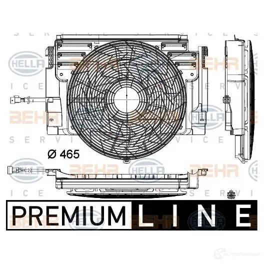 Вентилятор радиатора HELLA 38476 _BEHR HELLA SERVICE_ 8ew351105101 N4M8I