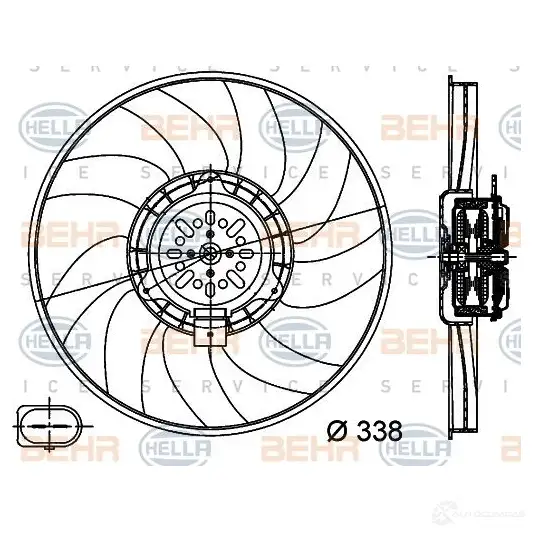 Вентилятор радиатора HELLA _BEHR HELLA SERVICE_ QQEU0D7 38430 8ew351044361 изображение 0