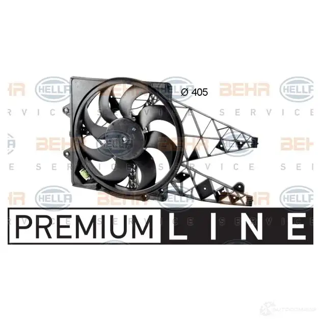 Вентилятор радиатора HELLA _BEHR HELLA SERVICE_ 548LO 38314 8ew351042621 - Изображение 1