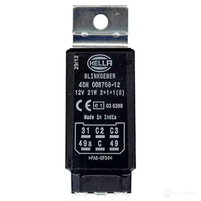 Реле поворотников, поворотов HELLA 4082300296792 4dn008768121 3 OGPMJ 19118 - Изображение 1