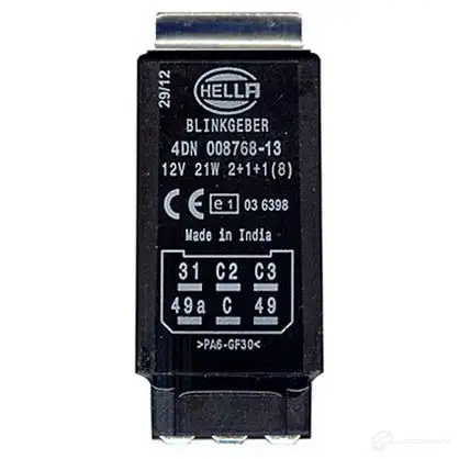 Реле поворотников, поворотов HELLA NQS NU 4082300297720 4dn008768137 55054576 - Изображение 1