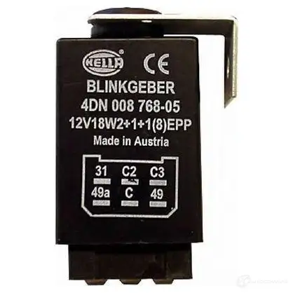 Реле поворотников, поворотов HELLA 19114 P7GRF L4 4082300163469 4dn008768051 - Изображение 1