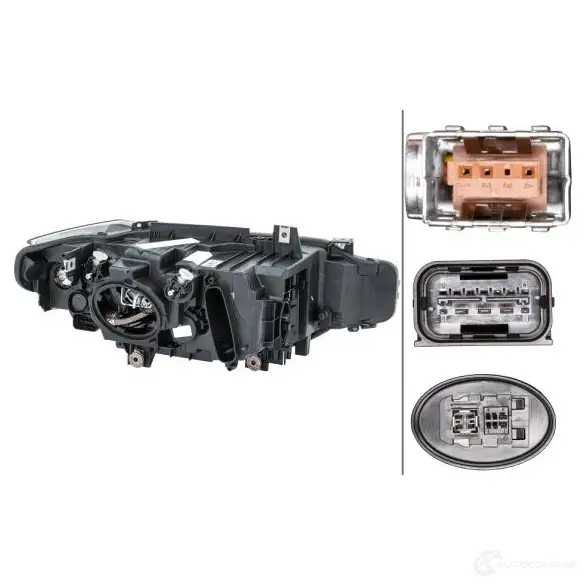Фара HELLA 12529 D84YNN E4 15473 1EL 354 983-111 изображение 2