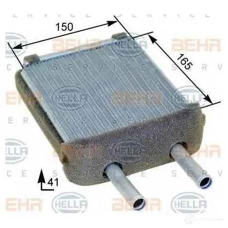 Радиатор печки, теплообменник HELLA _BEHR HELLA SERVICE_ 40023 8fh351315211 WC2LLF