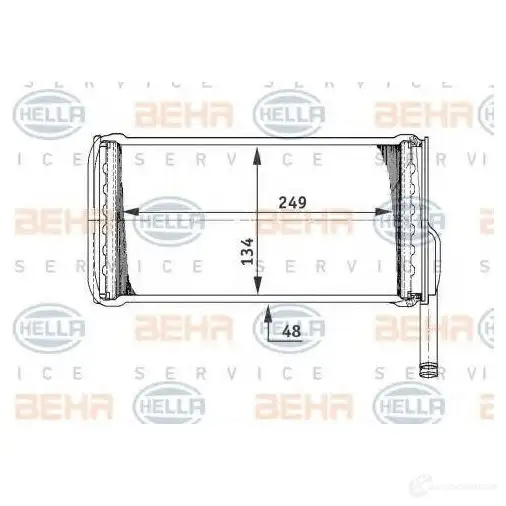 Радиатор печки, теплообменник HELLA 8fh351311541 _BEHR HELLA SERVICE_ 39885 68GMDQM