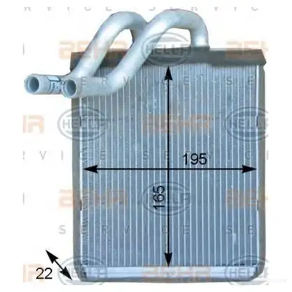Радиатор печки, теплообменник HELLA _BEHR HELLA SERVICE_ BIRL3 8fh351315531 40047 - Изображение 1