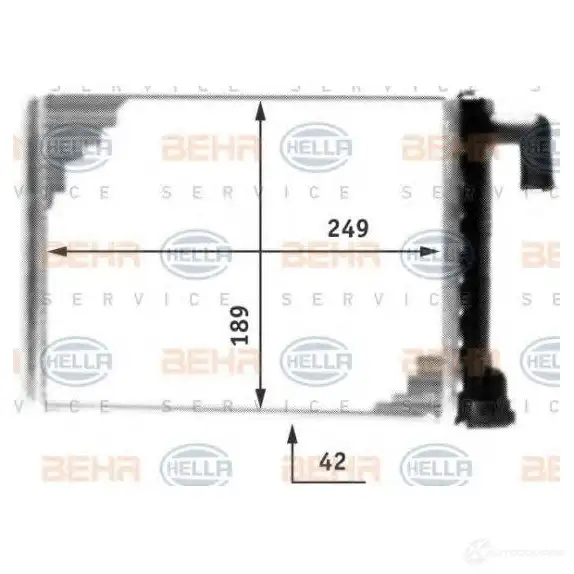 Радиатор печки, теплообменник HELLA _BEHR HELLA SERVICE_ UTO3CL 39934 8fh351312331