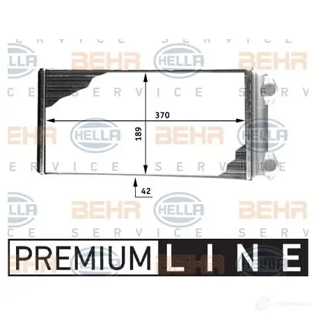 Радиатор печки, теплообменник HELLA _BEHR HELLA SERVICE_ 39947 84BYIP 8fh351312491