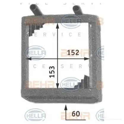Радиатор печки, теплообменник HELLA 39876 _BEHR HELLA SERVICE_ 8fh351311381 Y3YCANJ