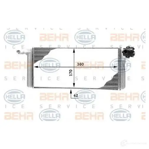 Радиатор печки, теплообменник HELLA 39932 _BEHR HELLA SERVICE_ 8fh351312311 5ZLMPIW