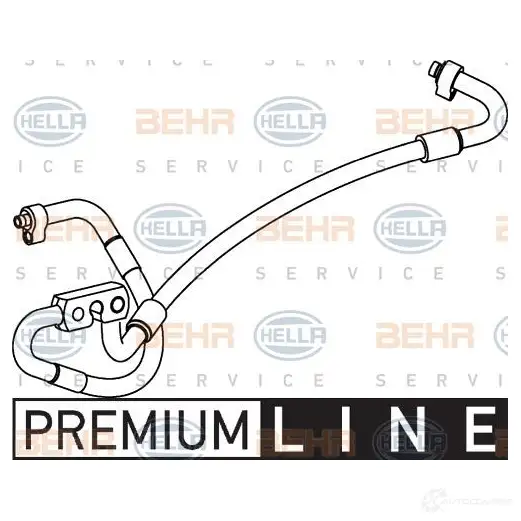 Трубка шланг кондиционера HELLA 52071 9gs351337061 M2FIUB _BEHR HELLA SERVICE_