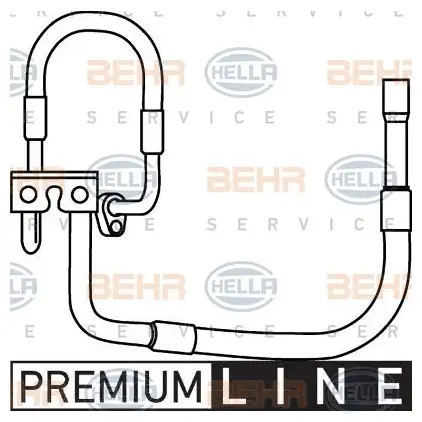 Трубка шланг кондиционера HELLA KQ10P 9gs351337271 _BEHR HELLA SERVICE_ 52091