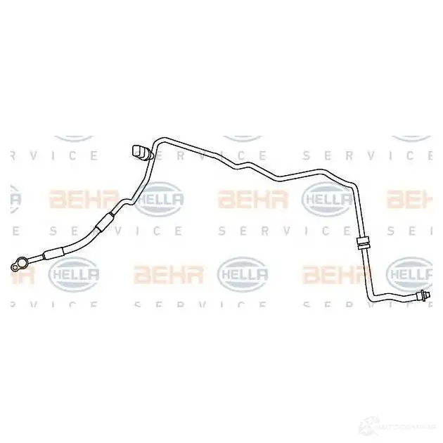 Трубка шланг кондиционера, высокого давления HELLA _BEHR HELLA SERVICE_ 52102 9gs351337381 SV6NCNK