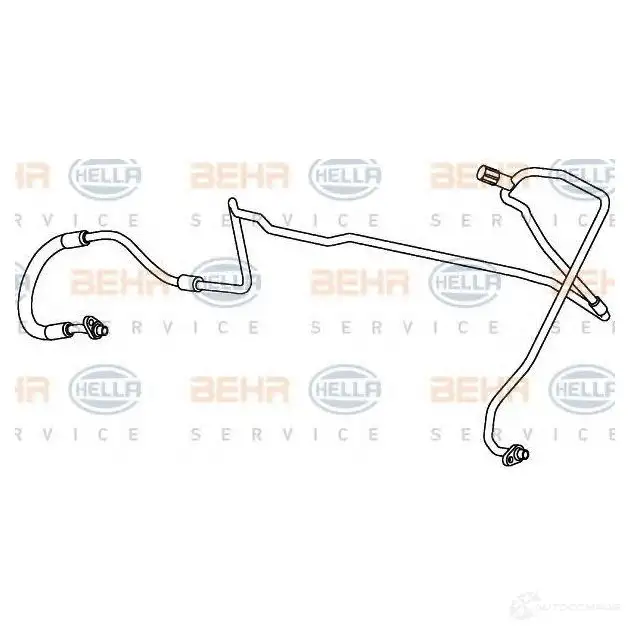 Трубка шланг кондиционера, высокого давления HELLA ZP0Y7H 9gs351338051 _BEHR HELLA SERVICE_ 52146