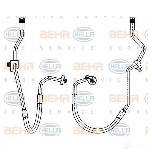 Трубка шланг кондиционера, высокого давления HELLA 9gs351338451 NI5CXJ _BEHR HELLA SERVICE_ 52183