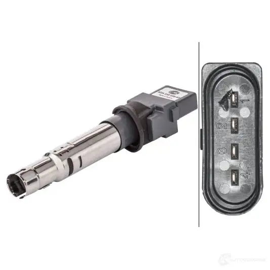 Катушка зажигания HELLA 1437461118 91G 1K 5DA 230 036-431