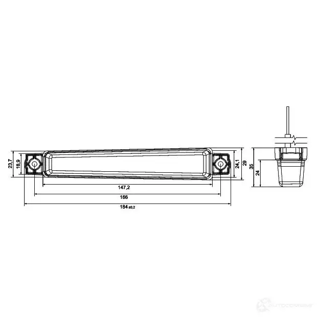 Поворотник HELLA SS7MY2 14295 E24 5896 2ba012846001 изображение 1
