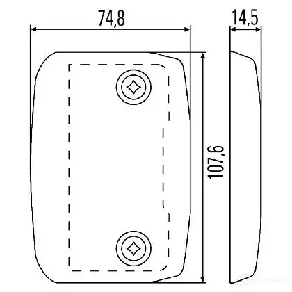 Поворотник HELLA 14230 E1 989 3WOOV7Y 2ba008260001 изображение 1