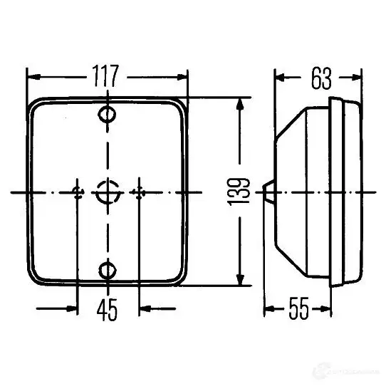 Поворотник HELLA 021027 E1 32764 2BA 003 236-021 14149 изображение 1