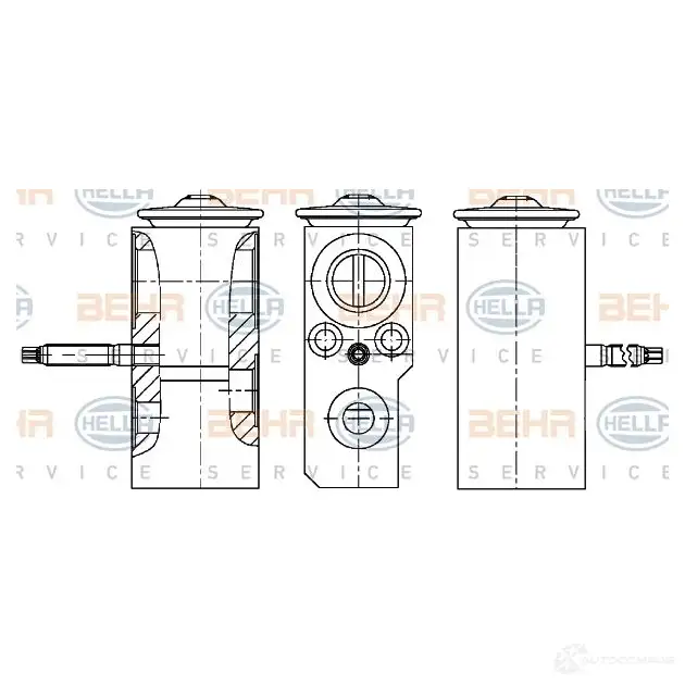 Форсунка расширительного клапана HELLA 8uw351234641 _BEHR HELLA SERVICE_ T7H6L 50828
