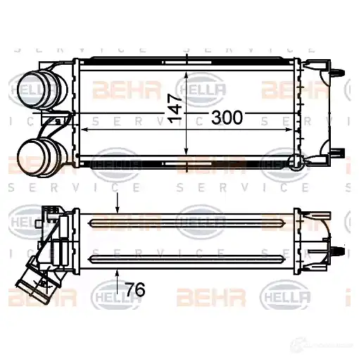 Интеркулер HELLA D6 ILB 47748 8ml376777364 4045621517403 изображение 0