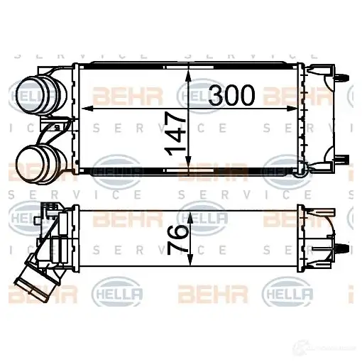 Интеркулер HELLA D6 ILB 47748 8ml376777364 4045621517403 изображение 1