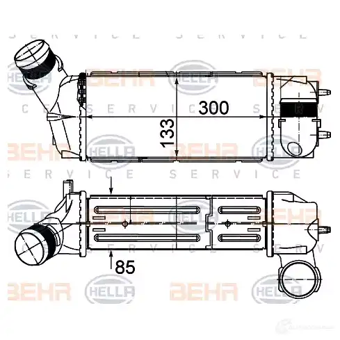 Интеркулер HELLA 47844 D 0C2P 4045621517533 8ml376988114 - Изображение 1