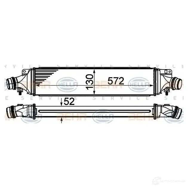 Интеркулер HELLA 47816 YBA7N _BEHR HELLA SERVICE_ 8ml376910064