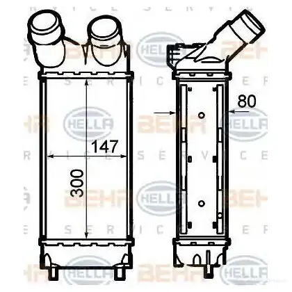 Интеркулер HELLA 47670 8ml376760741 _BEHR HELLA SERVICE_ 635T7TD изображение 0