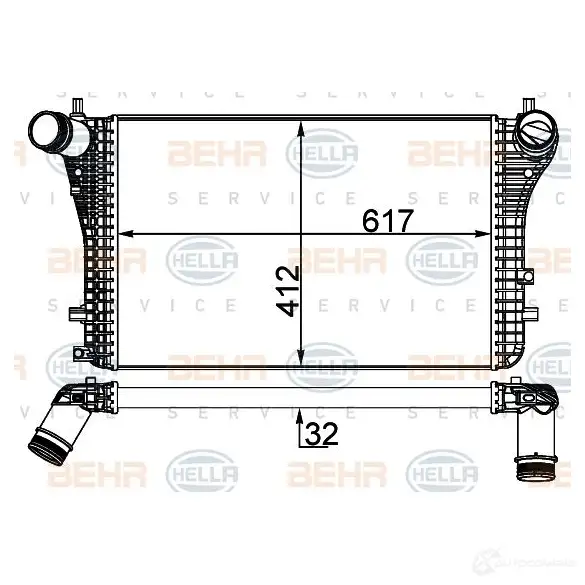 Интеркулер HELLA LA CGBXL 8ml376746724 1437475418