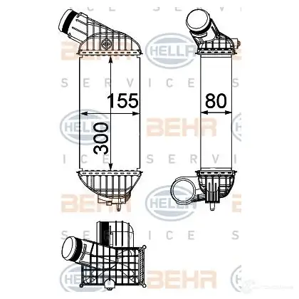 Интеркулер HELLA UC3U24A 8ml376746781 47584 _BEHR HELLA SERVICE_