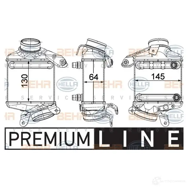 Интеркулер HELLA 8ml376746431 SH1UD 47553 _BEHR HELLA SERVICE_