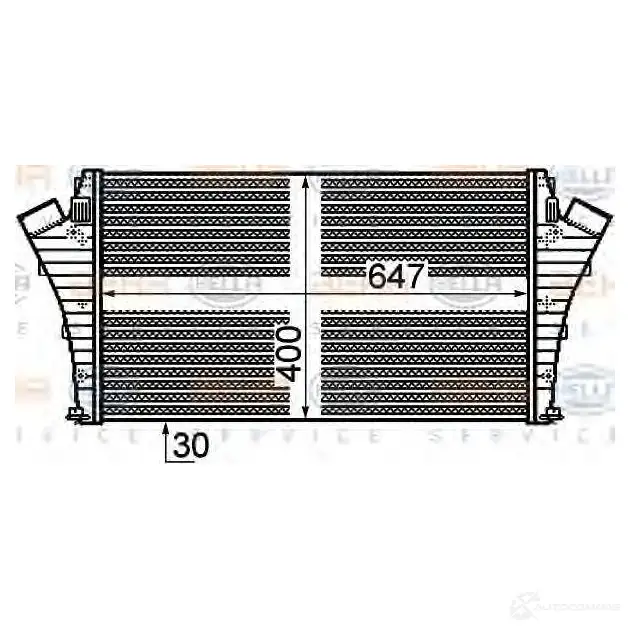 Интеркулер HELLA 8ml376899171 DMUBBRE 47788 _BEHR HELLA SERVICE_