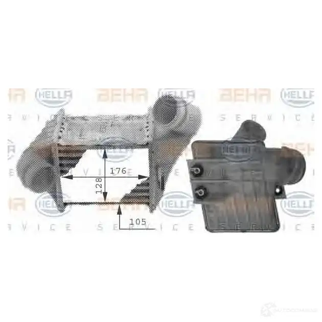 Интеркулер HELLA 8ml376723161 BAZQL 47397 _BEHR HELLA SERVICE_ изображение 0