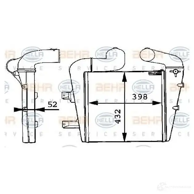 Интеркулер HELLA 8ml376723611 _BEHR HELLA SERVICE_ 47433 I7TU3J
