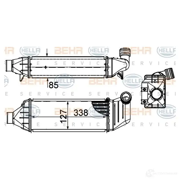 Интеркулер HELLA 8ml376899081 47781 _BEHR HELLA SERVICE_ JTBW8H4