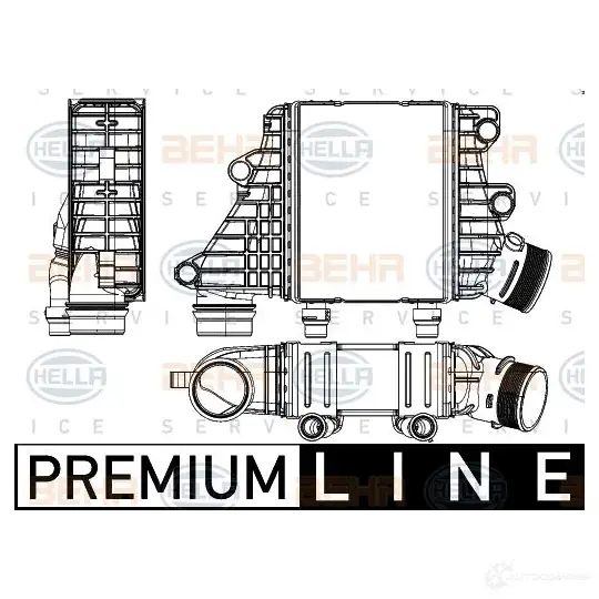 Интеркулер HELLA 1424747098 7URSX A 8ml376795141 4045621525125 изображение 0