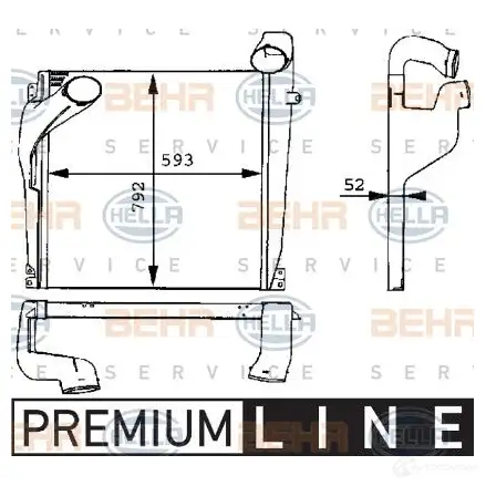 Интеркулер HELLA YC5WU _BEHR HELLA SERVICE_ 47450 8ml376724011 изображение 0