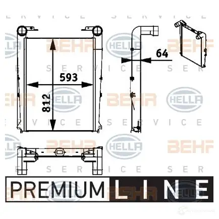 Интеркулер HELLA _BEHR HELLA SERVICE_ 8ml376722011 A9UZW 47381 - Изображение 1